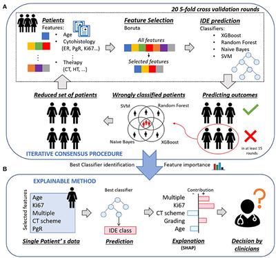 Analyzing breast cancer invasive disease event classification through explainable artificial intelligence